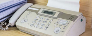 Old Fashioned Fax Machine from the 1990s