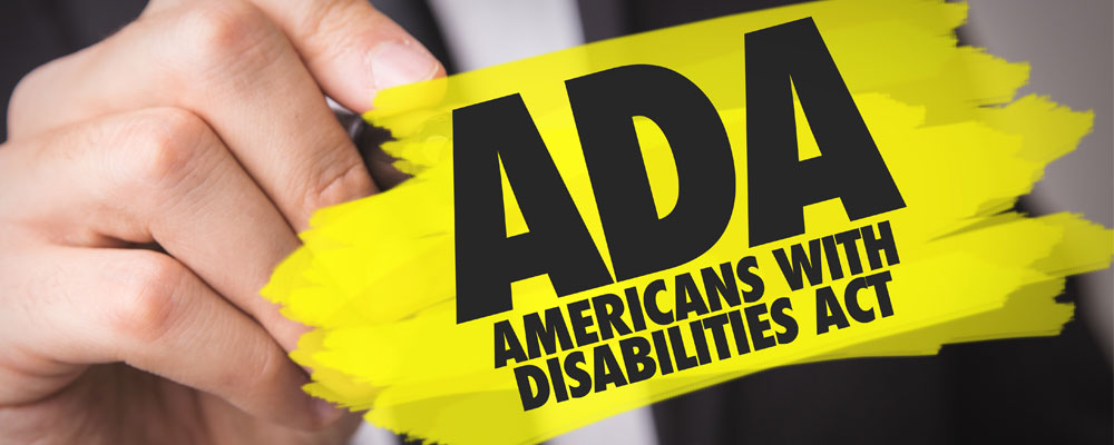 Graphics depicting Americans with Disabilities Act