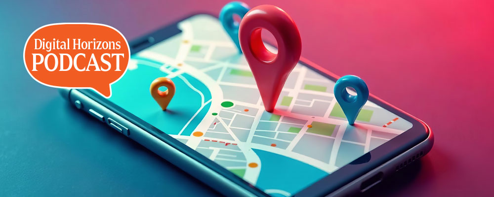 Table displaying local map with pins depicting local search
