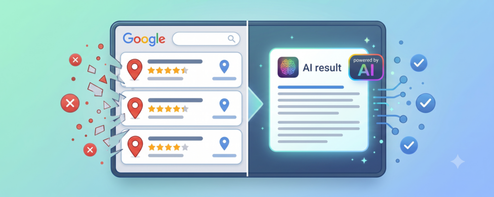 Google search results with AI integration