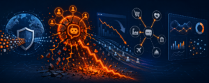 Digital transformation and data visualization concept