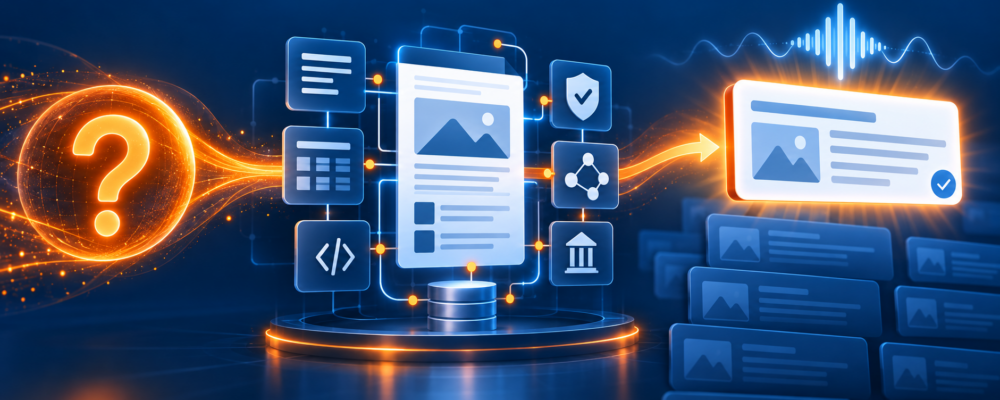 Answer Engine Optimization and analysis concept illustration
